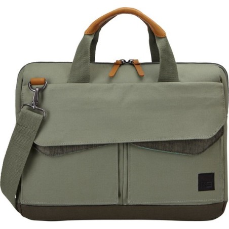 Case Logic LODO 14" 35,8 cm (14.1") Sac Messenger Noir, Marron, Vert