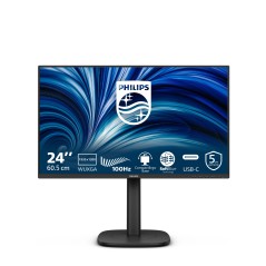 Philips 3000 series 24B2N3200D 00 écran plat de PC 61,2 cm (24.1") 1920 x 1200 pixels WUXGA LCD Noir