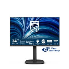 Philips 3000 series 24B2N3200D 00 écran plat de PC 61,2 cm (24.1") 1920 x 1200 pixels WUXGA LCD Noir
