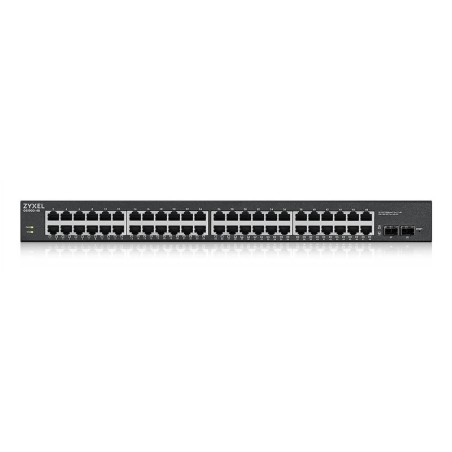 Zyxel GS1900-48HPv2 Géré L2 Gigabit Ethernet (10 100 1000) Connexion Ethernet, supportant l'alimentation via ce port (PoE) Noir