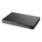 Zyxel GS1900-48HPv2 Géré L2 Gigabit Ethernet (10/100/1000) Connexion Ethernet, supportant l'alimentation via ce port (PoE) Noir