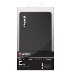 Verbatim Portable Power Pack 10000 mAh Lithium Polymère (LiPo) Noir