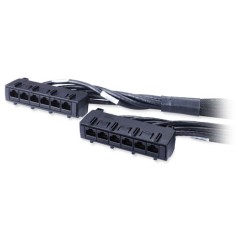 APC 23ft Cat6 UTP, 6x RJ-45 - 6x RJ-45 câble de réseau Noir 7 m U UTP (UTP)