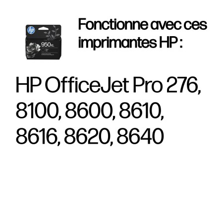 HP 950XL cartouche d'encre noir grande capacité authentique