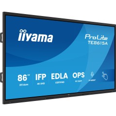 iiyama TE8615A-B2AG Écran d'affichage dynamique En forme de kiosk 2,17 m (85.6") Wifi 550 cd m² 4K Ultra HD Noir Écran tactile