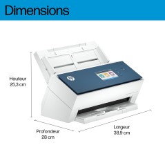 HP ScanJet Enterprise Flow N9000 sn1 Scanner à défilement A3, jusqu’à 80ppm 160ipm, 600x 600 DPI