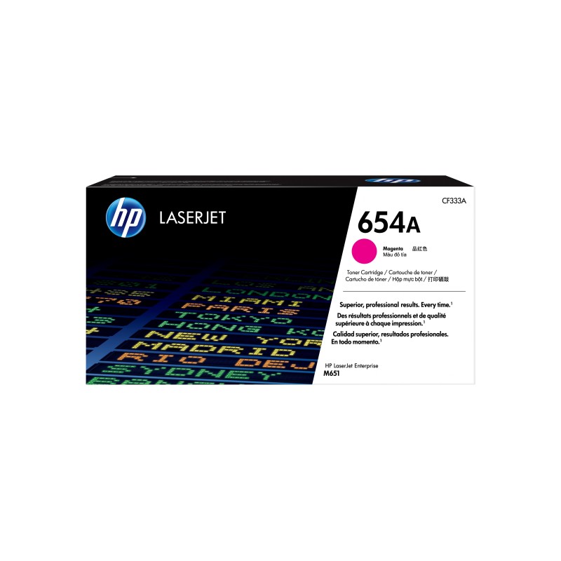 HP 654A toner magenta authentique LaserJet HP 654A toner magenta authentique LaserJet