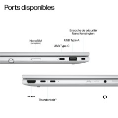 HP EliteBook 8 Flip G1i 13 inch Notebook AI PC Wolf Pro Security Edition Intel Core Ultra 7 255U Hybride (2-en-1) 33,8 cm