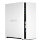 QNAP TS-233 serveur de stockage NAS Tower ARM Cortex-A55 2 Go 0 To QNAP QTS Blanc