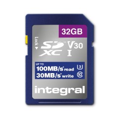 Integral INSDH32G-100V30 mémoire flash 32 Go SD UHS-I