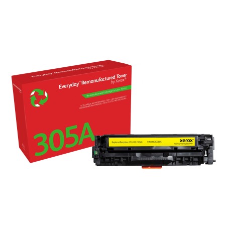 Toner remanufacturé Jaune Everyday™ de Xerox compatible avec HP 305A (CE412A), Capacité standard