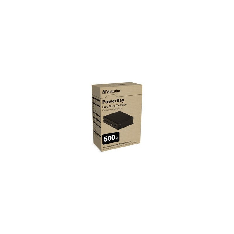Verbatim PowerBay Hard Drive Cartridge 500GB disque dur externe 500 Go 7200 tr/min 3.5" Noir Verbatim PowerBay Hard Drive Cartridge 500GB disque dur externe 500 Go 7200 tr/min 3.5" Noir