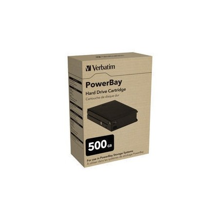 Verbatim PowerBay Hard Drive Cartridge 500GB disque dur externe 500 Go 7200 tr min 3.5" Noir