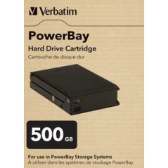 Verbatim PowerBay Hard Drive Cartridge 500GB disque dur externe 500 Go 7200 tr min 3.5" Noir