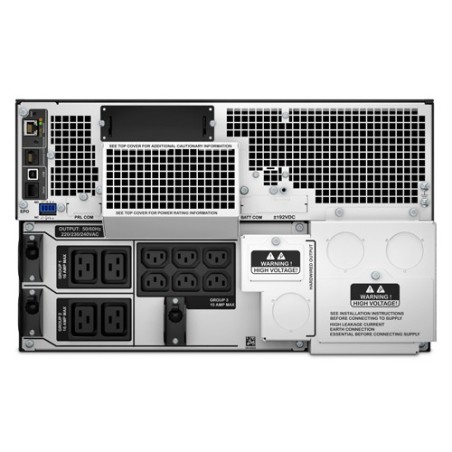 APC Smart-UPS On-Line SRT10KRMXLI - 10 kW/VA, 6x C13 + 4x C19 + sortie monophasée câblée, montable en rack, NMC intégré