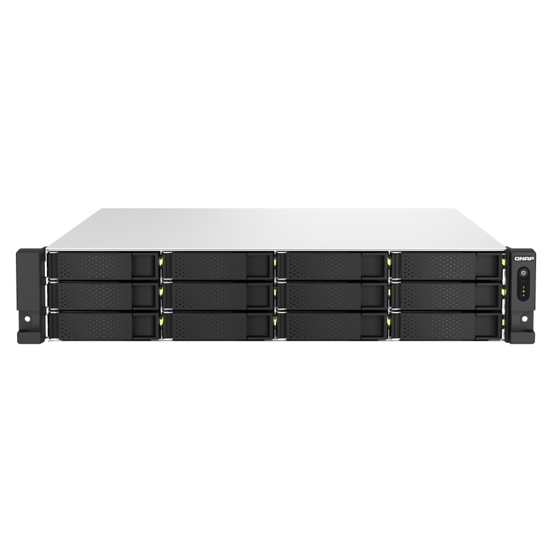 QNAP TS-h1887XU-RP NAS Rack (2 U) Intel Xeon E E-2334 16 Go DDR4 0 To QuTS hero Noir, Blanc