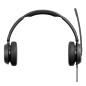 Lenovo 4Z21P85373 casque Avec fil Arceau Bureau/Centre d'appels USB Type-C / USB Type-A Noir