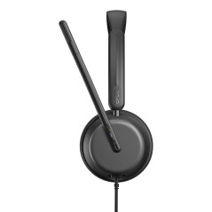 Lenovo 4Z21P85373 casque Avec fil Arceau Bureau Centre d'appels USB Type-C   USB Type-A Noir
