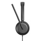 Lenovo 4Z21P85373 casque Avec fil Arceau Bureau/Centre d'appels USB Type-C / USB Type-A Noir