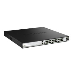 D-Link DXS-3130-28P Géré L3 10G Ethernet (100/1000/10000) Connexion Ethernet, supportant l'alimentation via ce port (PoE) Noir,