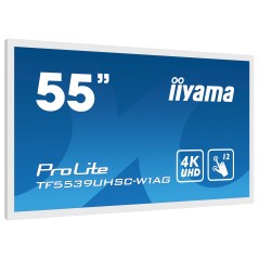 iiyama TF5539UHSC-W1AG Écran d'affichage dynamique 139,7 cm (55") LED 500 cd m² 4K Ultra HD Blanc Écran tactile 24 7