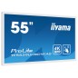 iiyama TF5539UHSC-W1AG Écran d'affichage dynamique 139,7 cm (55") LED 500 cd/m² 4K Ultra HD Blanc Écran tactile 24/7 iiyama TF5539UHSC-W1AG Écran d'affichage dynamique 139,7 cm (55") LED 500 cd/m² 4K Ultra HD Blanc Écran tactile 24/7