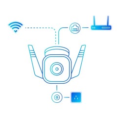 TP-Link Tapo TC65 caméra de sécurité Balle (forme) Caméra de sécurité IP Extérieure 2304 x 1296 pixels Plafond mur