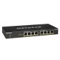 NETGEAR GS308PP Non-géré Gigabit Ethernet (10/100/1000) Connexion Ethernet, supportant l'alimentation via ce port (PoE) Noir