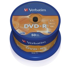 Verbatim DVD-R Matt Silver 4,7 Go 50 pièce(s)