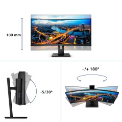 Philips B Line 345B1C 00 écran plat de PC 86,4 cm (34") 3440 x 1440 pixels Quad HD LCD Noir