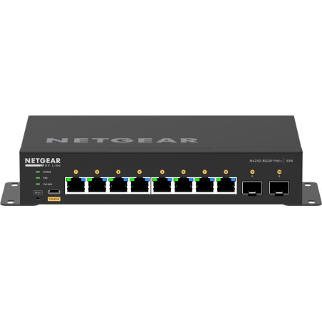 NETGEAR GSM4210PX Géré L2 L3 Gigabit Ethernet (10 100 1000) Connexion Ethernet, supportant l'alimentation via ce port (PoE) Noir