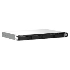 QNAP TS-464eU NAS Rack (1 U) Intel® Celeron® N5095 8 Go DDR4 0 To QNAP Turbo System Aluminium, Noir