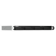 QNAP TS-464eU NAS Rack (1 U) Intel® Celeron® N5095 8 Go DDR4 0 To QNAP Turbo System Aluminium, Noir
