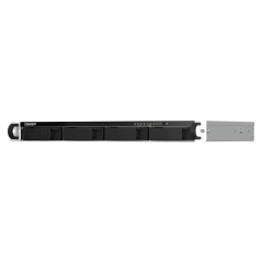 QNAP TS-464eU NAS Rack (1 U) Intel® Celeron® N5095 8 Go DDR4 0 To QNAP Turbo System Aluminium, Noir