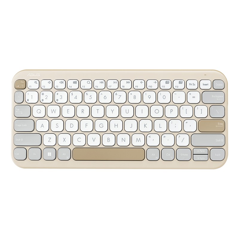 ASUS Marshmallow Keyboard KW100 clavier Maison Bluetooth Beige, Gris, Blanc