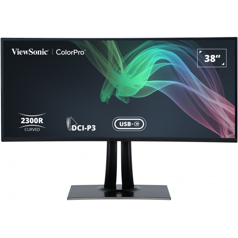 Viewsonic VP3881A écran plat de PC 96,5 cm (38") 3840 x 1600 pixels Quad HD+ LED Noir Viewsonic VP3881A écran plat de PC 96,5 cm (38") 3840 x 1600 pixels Quad HD+ LED Noir
