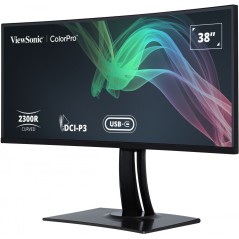 Viewsonic VP3881A écran plat de PC 96,5 cm (38") 3840 x 1600 pixels Quad HD+ LED Noir
