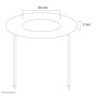 Neomounts FPMA-CRS5 Rosace encastrable au plafond - diam. 52 mm Neomounts FPMA-CRS5 Rosace encastrable au plafond - diam. 52 mm