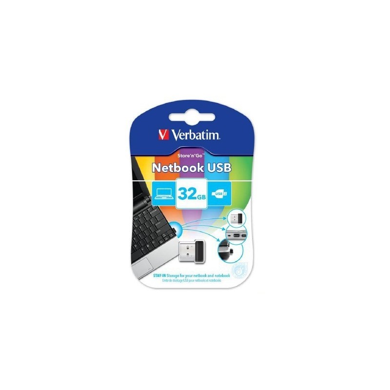 Verbatim Store'n'Go USB Netbook Storage 32GB lecteur USB flash 32 Go USB Type-A 2.0 Noir Verbatim Store'n'Go USB Netbook Storage 32GB lecteur USB flash 32 Go USB Type-A 2.0 Noir