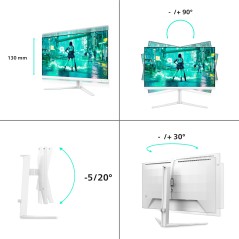 Philips Evnia 27M2N3201A 00 écran plat de PC 68,6 cm (27") 1920 x 1080 pixels Full HD LCD Blanc