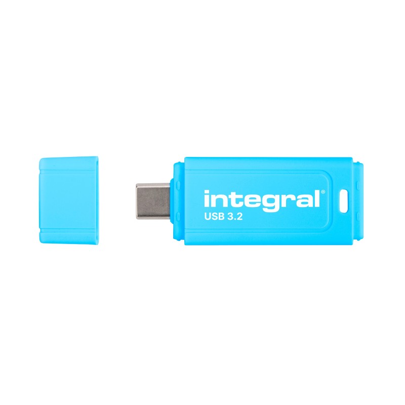 Integral Neon-C INFD128GBNEONCB3.2 lecteur USB flash 128 Go USB Type-C 3.2 Gen 1 (3.1 Gen 1) Noir