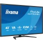 iiyama ProLite X4373UHSU-B2 écran plat de PC 108 cm (42.5") 3840 x 2160 pixels 4K Ultra HD LED Noir iiyama ProLite X4373UHSU-B2 écran plat de PC 108 cm (42.5") 3840 x 2160 pixels 4K Ultra HD LED Noir