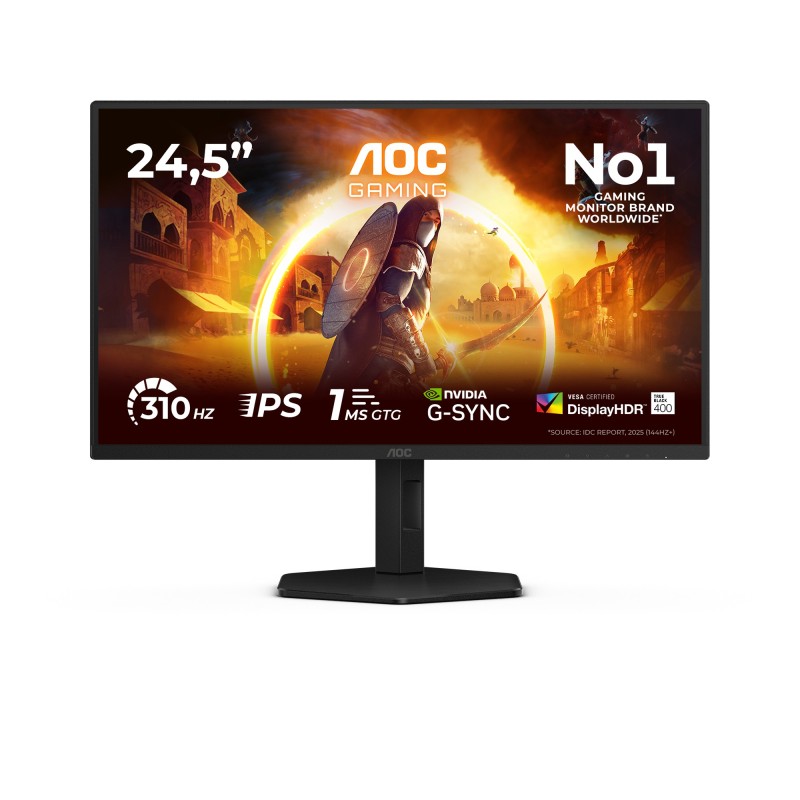 AOC G4 25G4SXU écran plat de PC 62,2 cm (24.5") 1920 x 1080 pixels Full HD LED Noir, Gris