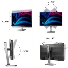 Philips 6000 series 27B2U6903 00 écran plat de PC 68,6 cm (27") 3840 x 2160 pixels 4K Ultra HD LED Anthracite