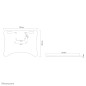 Neomounts PLASMA-M2500FPLATE Plaque de sol Neomounts PLASMA-M2500FPLATE Plaque de sol