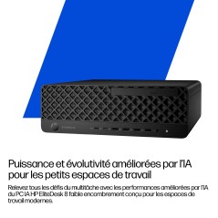 HP EliteDesk 8 SFF G1i Desktop AI PC Intel Core Ultra 7 265 24 Go DDR5-SDRAM 512 Go SSD Windows 11 Pro