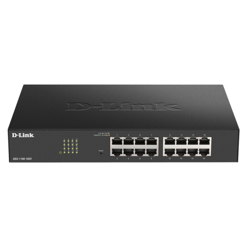 D-Link DGS-1100-16V2 Géré L2 Gigabit Ethernet (10/100/1000) Noir D-Link DGS-1100-16V2 Géré L2 Gigabit Ethernet (10/100/1000) Noir