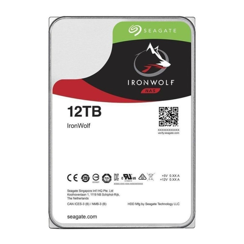 Seagate NAS HDD IronWolf disque dur 12 To 7200 tr/min 256 Mo 3.5" Série ATA III Seagate NAS HDD IronWolf disque dur 12 To 7200 tr/min 256 Mo 3.5" Série ATA III