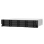 QNAP TS-1273AU-RP-8G serveur de stockage NAS Rack (2 U) Ryzen Embedded V1500B 8 Go DDR4 0 To QNAP QTS Aluminium, Noir