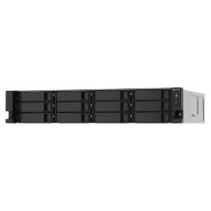 QNAP TS-1273AU-RP-8G serveur de stockage NAS Rack (2 U) Ryzen Embedded V1500B 8 Go DDR4 0 To QNAP QTS Aluminium, Noir